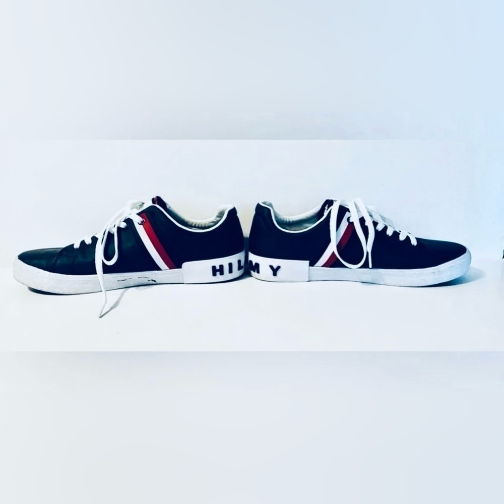 Tommy Hilfiger Ramus Sneakers, Men’s Size 11.5 in Navy Blue, Red, and White. - Picture 2 of 8